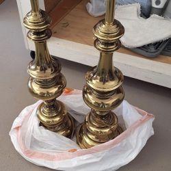Vintage Solid Brass Lamps