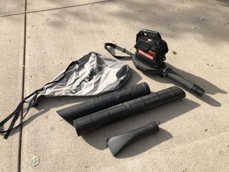 Craftsman model (model # On Last Pic)-32cc GAS 375 ccf Blower/Vac and Bag