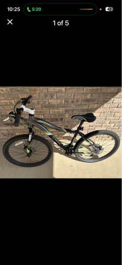 Black and Green Mountain Bike