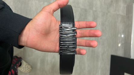 Amiri Black Leather Belt Size 110 (Fits 34–36)