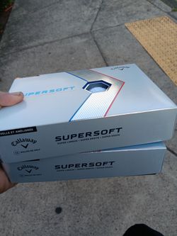 2 new boxes of Callaway super soft golf balls