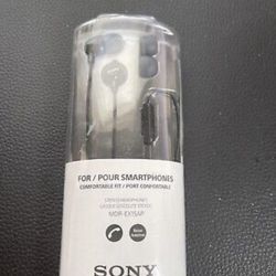 Sony MDREX15AP In-Ear Earbud Headphones with Mic, Black (MDREX15AP/B)