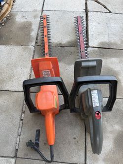 Electric hedge trimmers