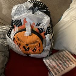 Nightmare Before Christmas Jack Pumpkin Glow Head Mini Backpack