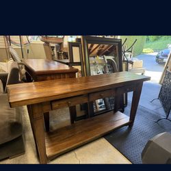 Solid Wood entryway Or Console Table 