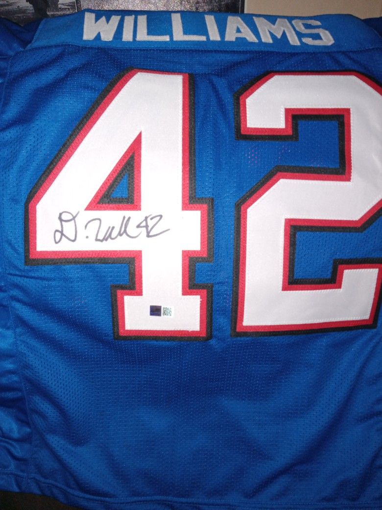 Dorian Williams Authentic TSE certified Signed Buffalo Bills Jersey 