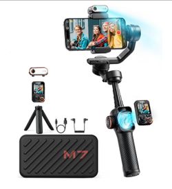 Hohem istady M7 Gimbal stabilizer AI tracking and 2 Microphones