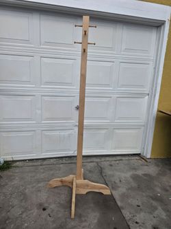 Wood coat rack $45