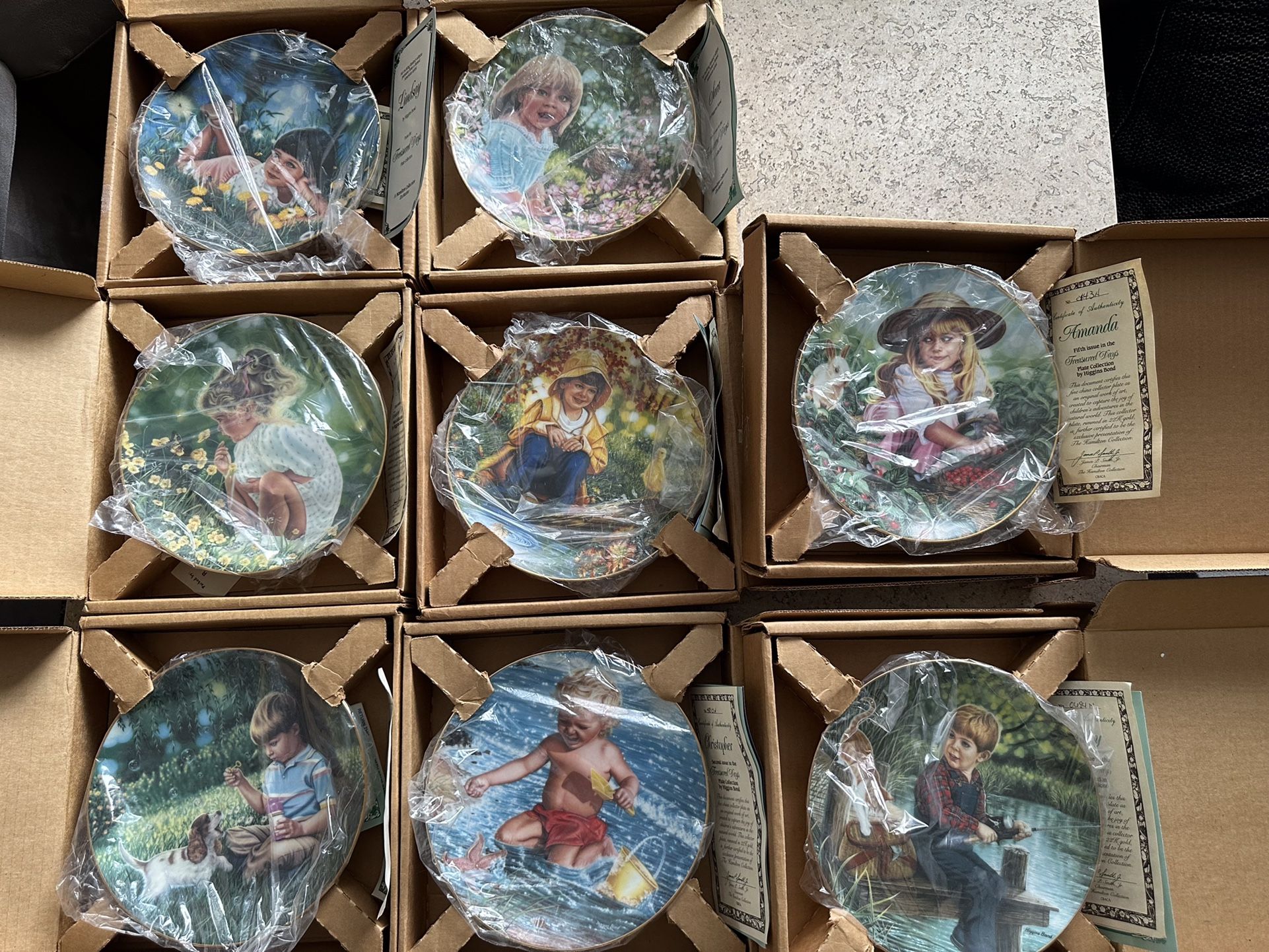 Collectible Plates 80s/90s Like New In Box