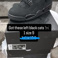 Jordan Black Cat Size 9