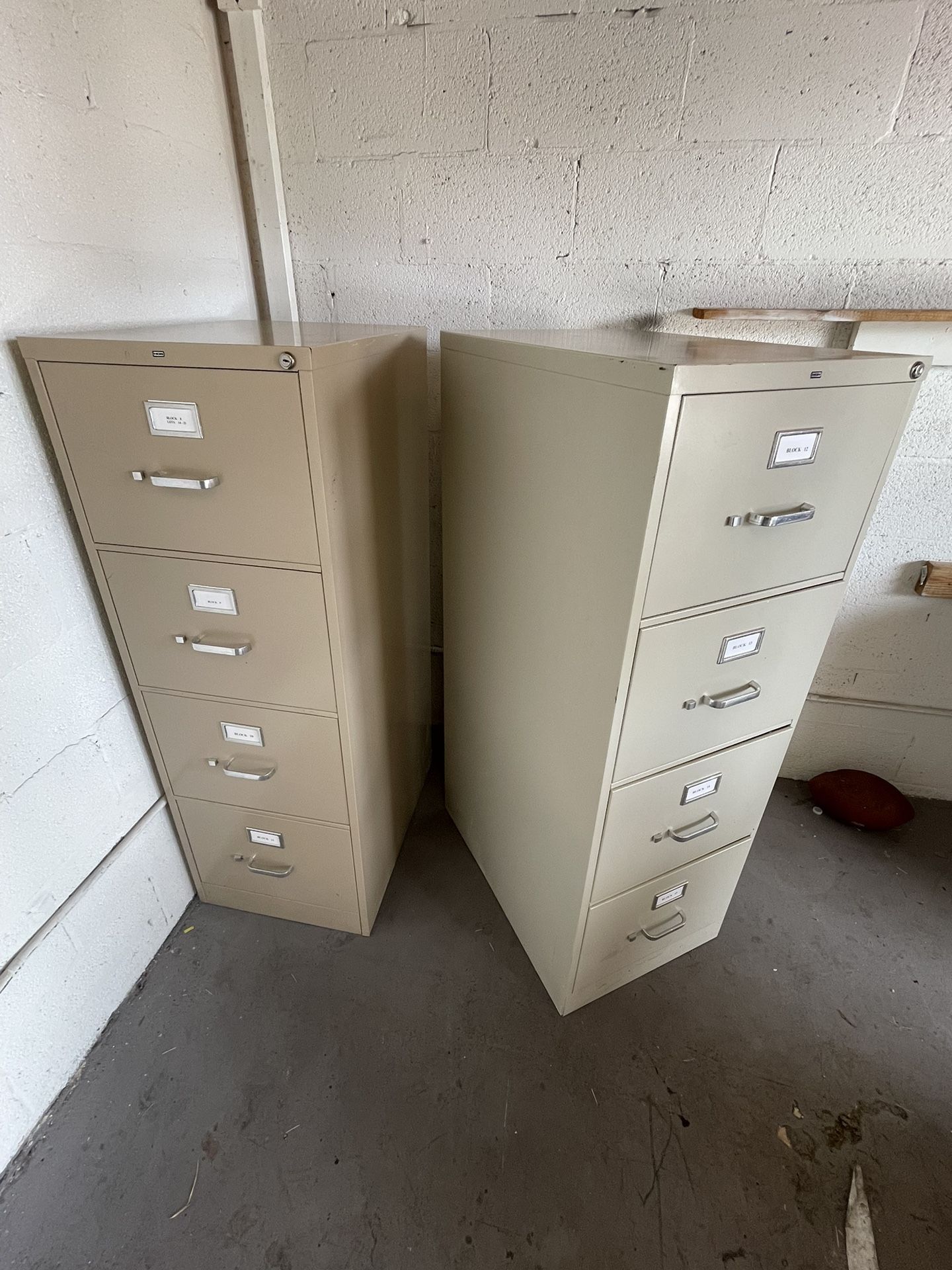 File cabinets