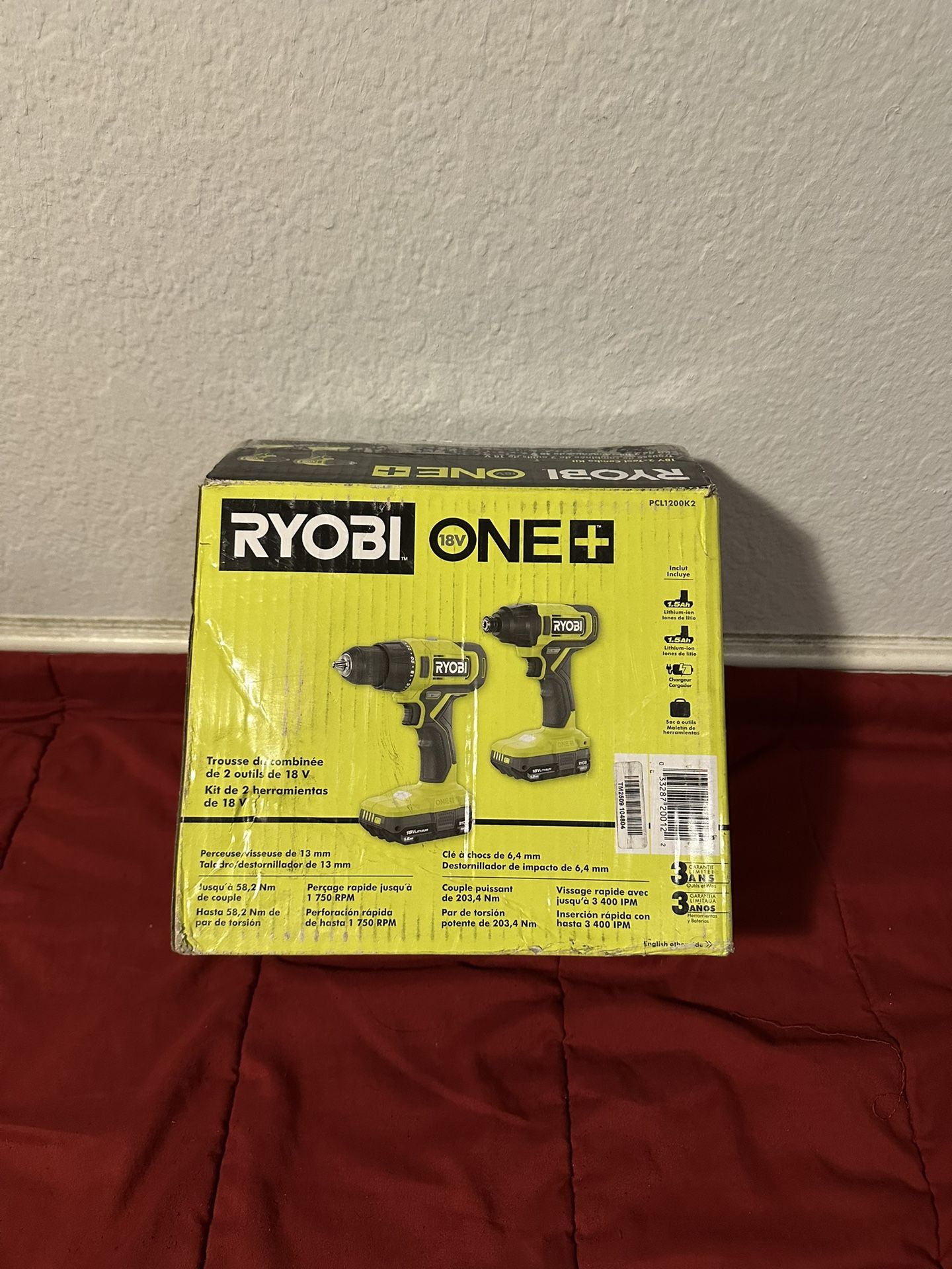 Ryobi 18v Drill And Impact Driver Combo