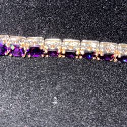 Purple signature bracelet from Park Lane