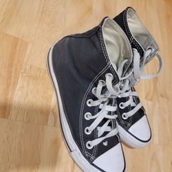  Black Converse Shoes And White Platform Converse Shoes Both For $40