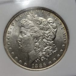 1886 O Morgan Silver Dollar $1