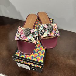 Kurt Geiger Kensington flat Sandal Sz 9