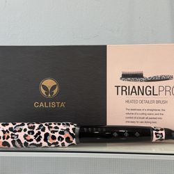 Calista TrianglPro Heated Detailer Brush (Cheetah )