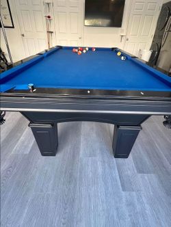 8ft black shawdow pool table