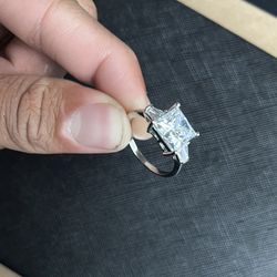 Moissanite Engagement Ring 