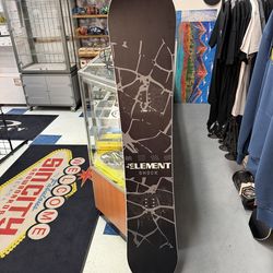 Element 158 snowboard hybrid, rocker certified with warranty located at Sin city snowboards