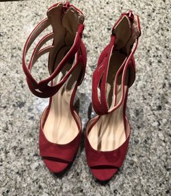 Nine West Red Stilletos Size 7