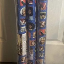 High School Musical Disney Wrapping Paper 15 Sq Ft Gift Wrap Set Of 6 New Sealed