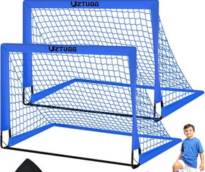UZTUGG Kids Pop-Up Soccer Goals Set of 2