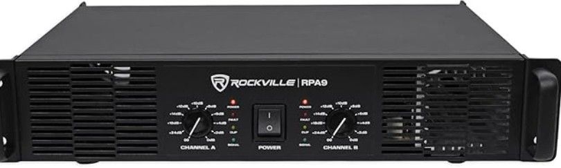 Power Amplifier - Rockville RPA9 2-Channel Professional/DJ Rack Mount Power Amplifier