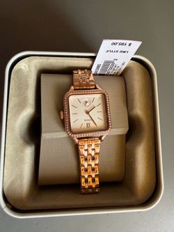 Fossil Rose Gold Square Women's Watch