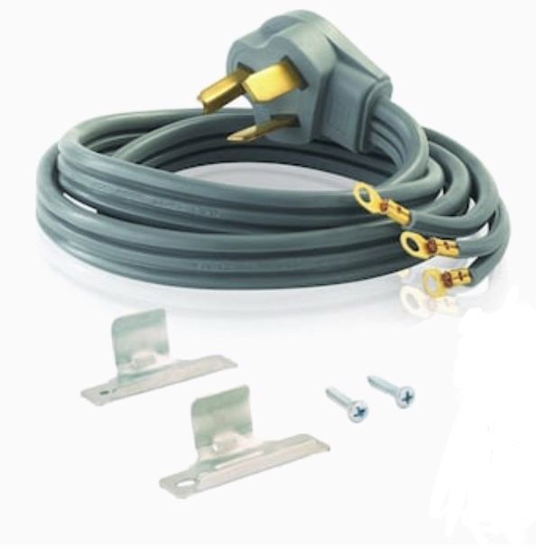 3-Prong Gray Dryer Appliance Power Cord