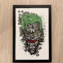 Batman & Joker Art Frames 