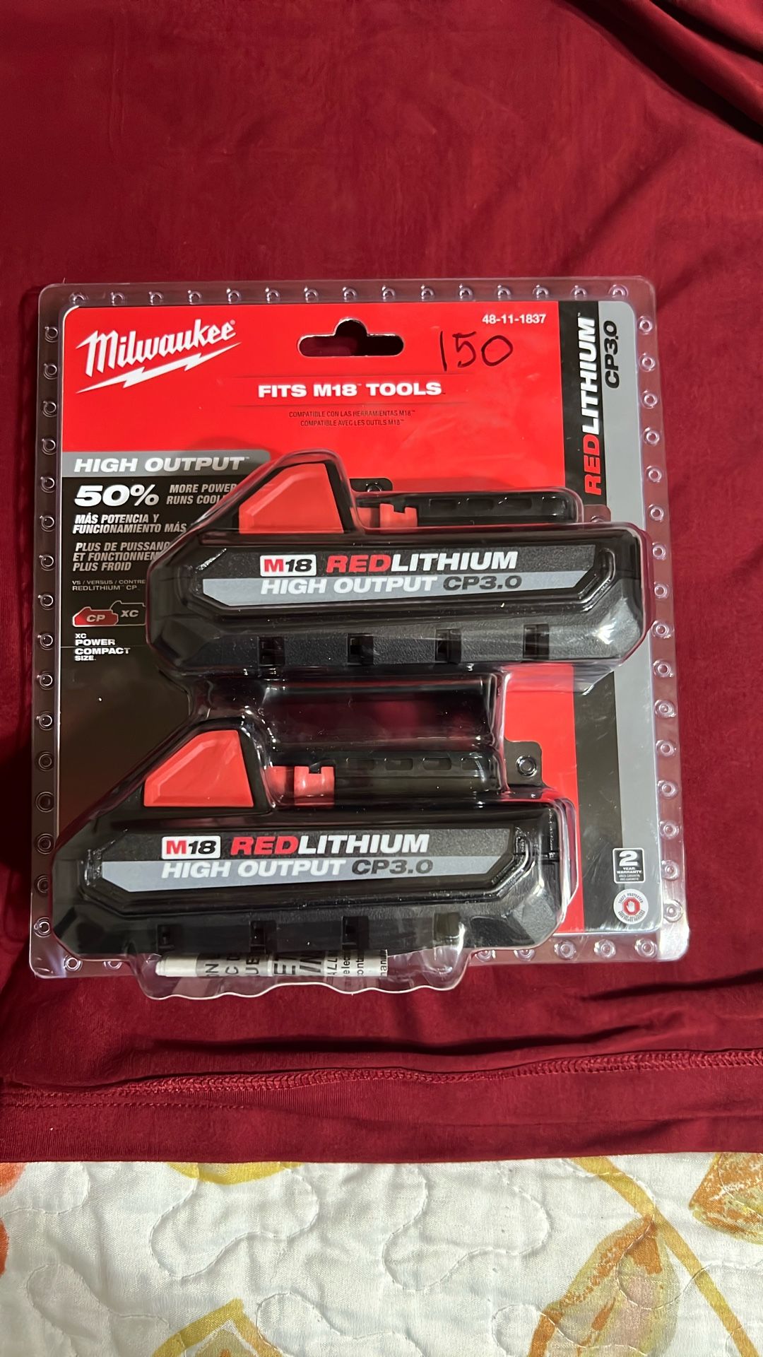 High Output Batteries X2 New