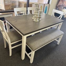 Dining Table With 4 Chairs And A Bench 