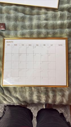White board calendar