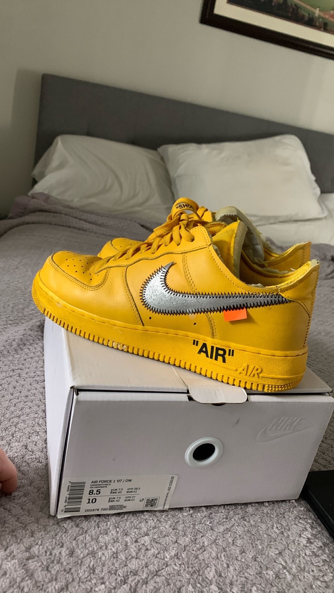 Off White yellow AF1