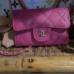Chanel Fusia Pink Mini Purse 