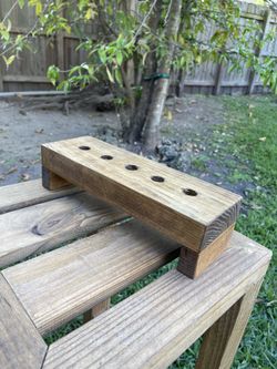 Hand Made Wooden Wine Stopper Holder 