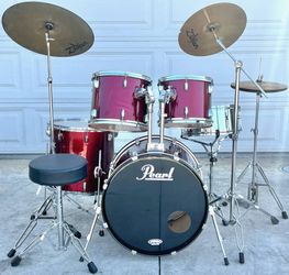 Drum Set with Cymbals and Hardware