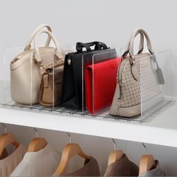 Purse Organizer with Adjustable Shelf Dividers 