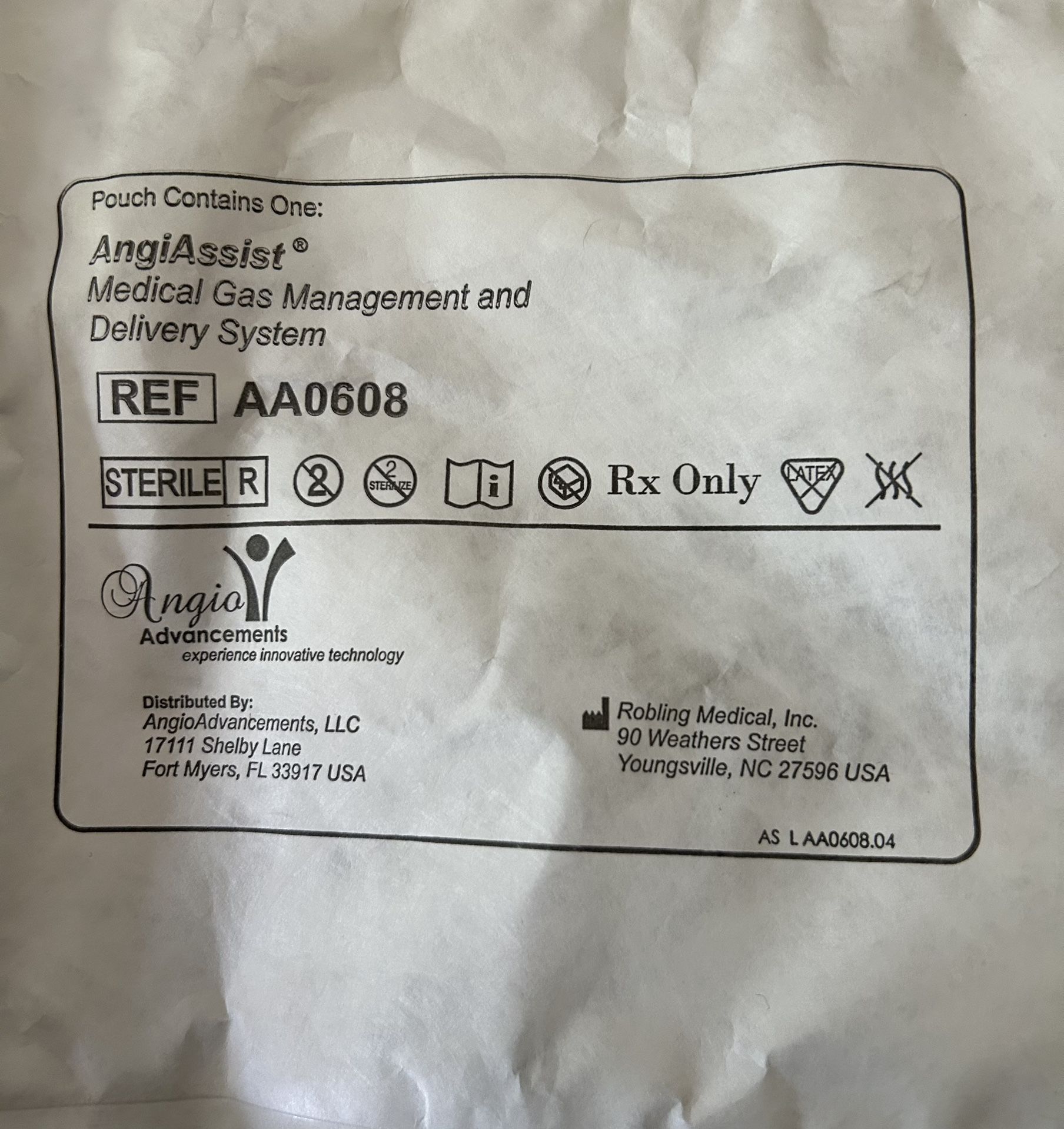 ROBLING MEDICAL Angi Assist Medical Gas AA0608