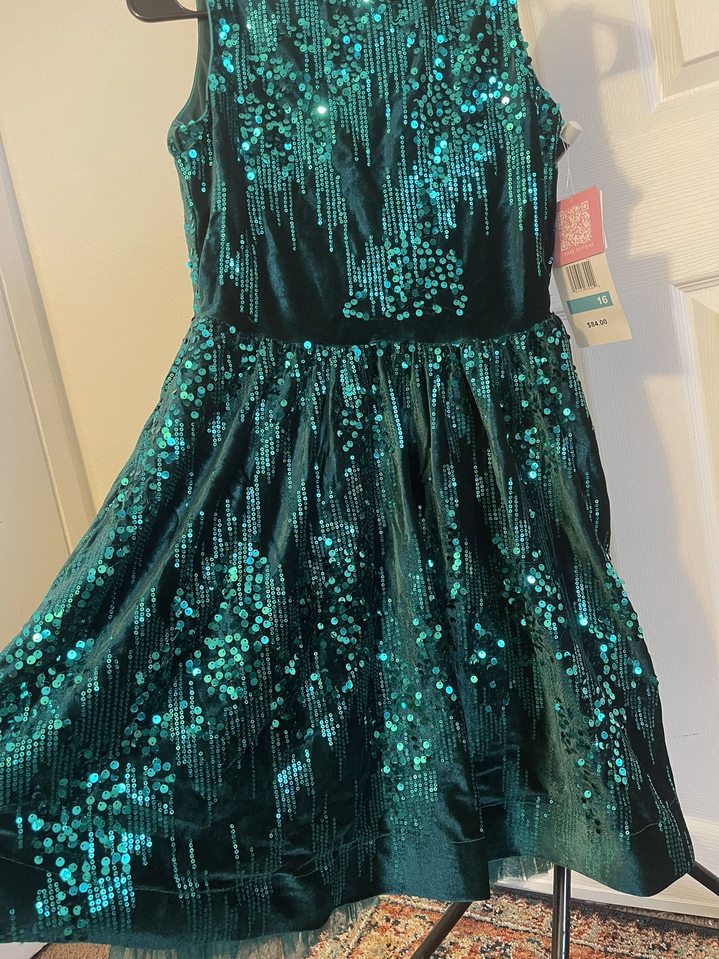 GRACE KARIN Girls Sequin Dress Sleeveless Prom Party Formal Graduations Fancy Tween Girls Dresses Size 16