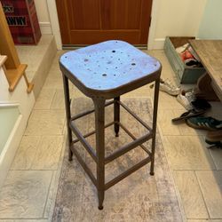 2 Metal Stools 