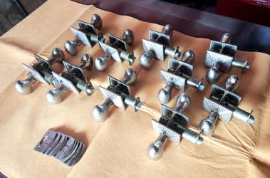 Complete Set Hammered Satin Nickel Door Knobs