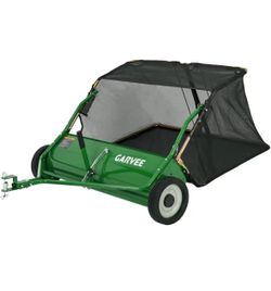 ❤️‍🔥 Garvee Tow Behind Lawn Sweeper 42 Inch, Heavy Duty Leaf & Grass Collector $140