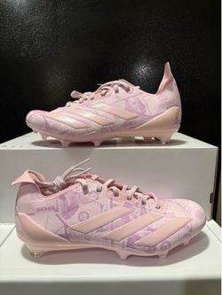 Adizero Electric II Currency Neutral Football Cleats JQ6683 Men's Size 9.5 Pink