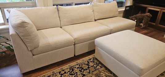 Couch/Sofa with Ottoman
