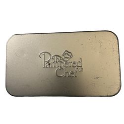 The Pampered Chef Tin Set Of 8 Different-Shaped Cookie Cutters