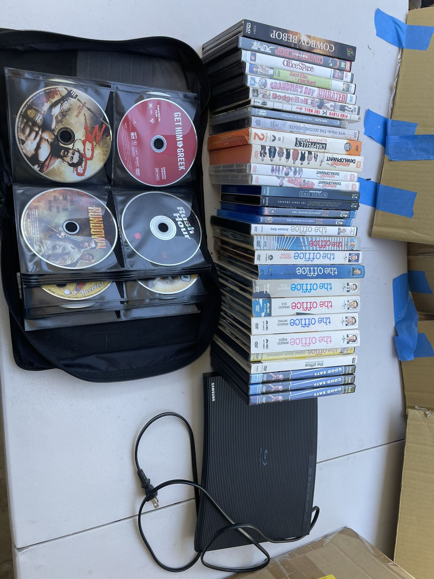 Blu-ray/ DVD Collection. + Blu-ray Player: The Office complete Set + Limited Edition Cowboy Bebop