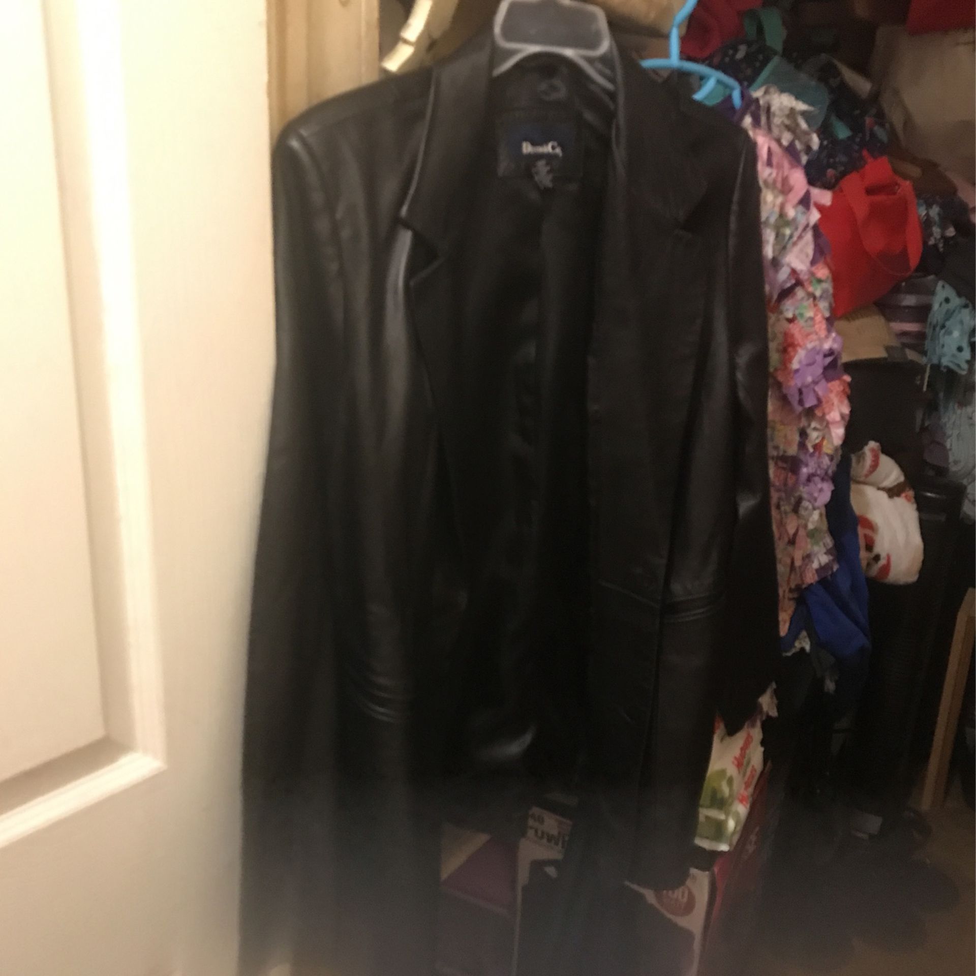 Leather jacket size large