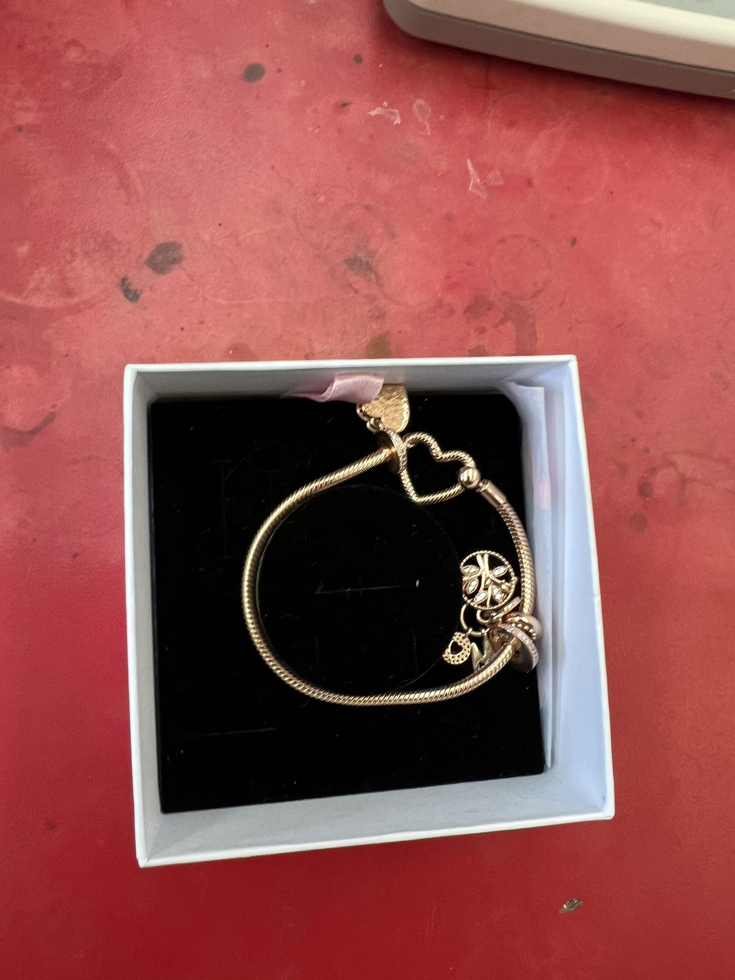 Rose gold Pandora Charm Bracelet 